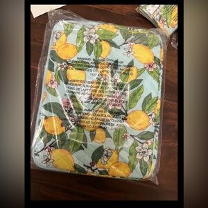 Vera Bradley Cotton Laptop Sleeve Lemon Grove NEW Retail Computer Case Bag New